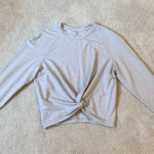 Lululemon front knot grey top S